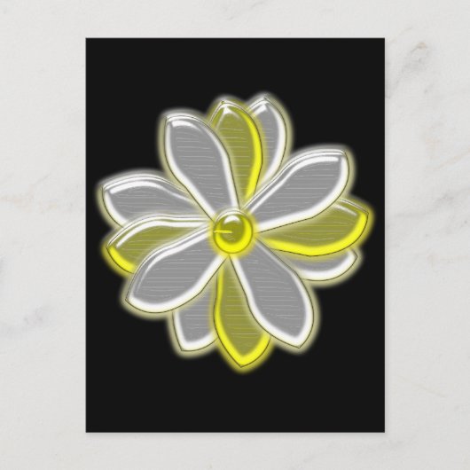 Glows Daisy Blume Postcard Postkarte (Vorderseite)