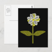 Glows Daisy Blume Postcard Postkarte (Vorne/Hinten)