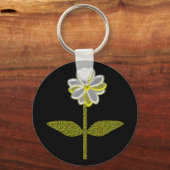 Glows Daisy Blume Schlüsselanhänger (Vorderseite)