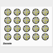 Glows Daisy Blume Sticker (Blatt)