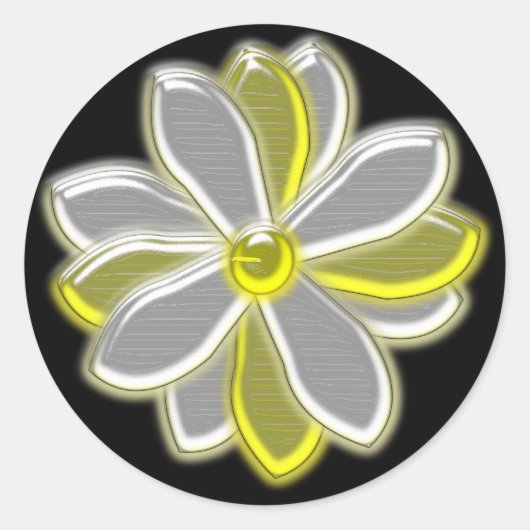 Glows Daisy Blume Sticker (Vorderseite)