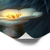 Glows Dragon Fairy Art Poster (Ecke)