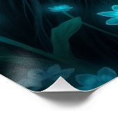 Glows Dragon Fairy Art Poster (Ecke)