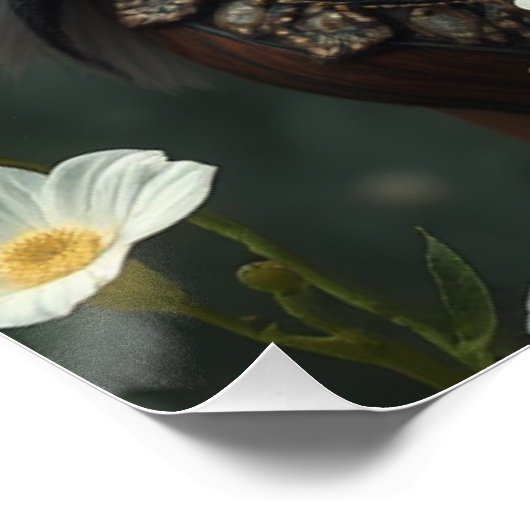 Glows Dragon Fairy Art Poster (Ecke)