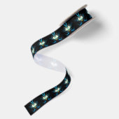 Glows Eyes Blue Alien Satinband (Rückseite)
