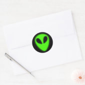 Glows Green Alien Sticker (Umschlag)
