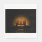 Glows Halloween Pumpkin Paper Napkins Serviette (Vorderseite)