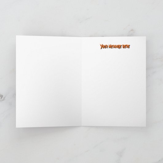 Glows Halloween Tiki Statue Karte (Innenseite)