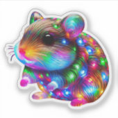 Glows Hamster Aufkleber (Vorderseite)