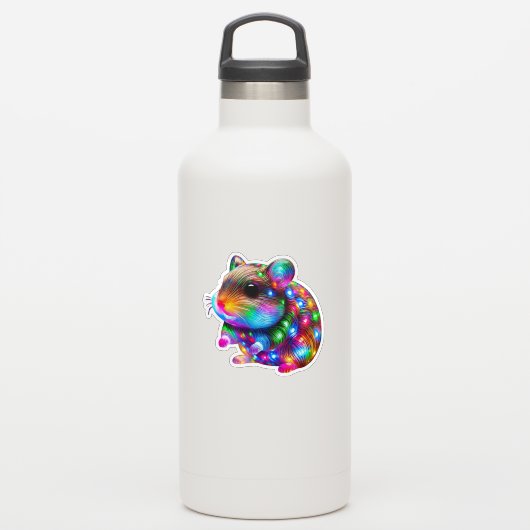 Glows Hamster Aufkleber (Wassserflasche)