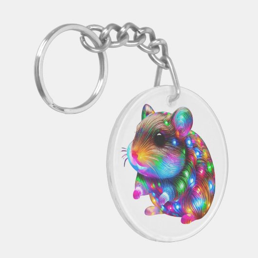 Glows Hamster Schlüsselanhänger (Vorderseite links)