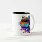 Glows Hamster Zweifarbige Tasse (VorderseiteRechts)