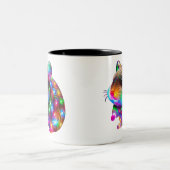 Glows Hamster Zweifarbige Tasse (Mittel)