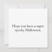 Glows Happy Halloween Pumpkin Karte (Rückseite)