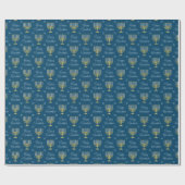 Glows Happy Hanukkah Lights Geschenkpapier (Flach)