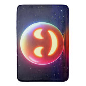 Glows Happy Orb Emoji Badematte (Vorderseite Vertikal)