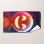 Glows Happy Orb Emoji Badhandtuch Set (Handtuch)
