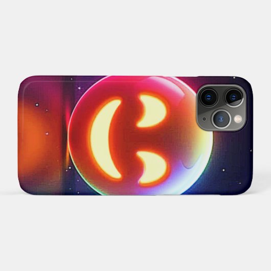 Glows Happy Orb Emoji Case-Mate iPhone Hülle (Rückseite (Horizontal))