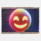 Glows Happy Orb Emoji Decke (Vorderseite)