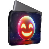 Glows Happy Orb Emoji Laptopschutzhülle (Vorne Rechts)