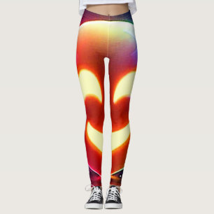 Glows Happy Orb Emoji Leggings