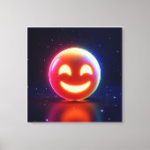 Glows Happy Orb Emoji Leinwanddruck (Vorderseite)