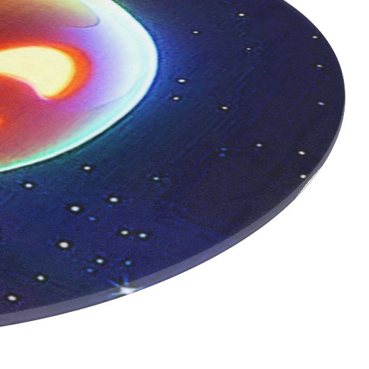 Glows Happy Orb Emoji Schneidebrett (Ecke)