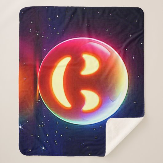 Glows Happy Orb Emoji Sherpadecke (Vorderseite)