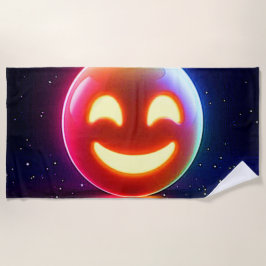 Glows Happy Orb Emoji Strandtuch