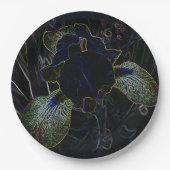 Glows Iris Pappteller (Vorderseite)