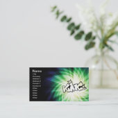 Glows King Graffiti Visitenkarte (Stehend Vorderseite)