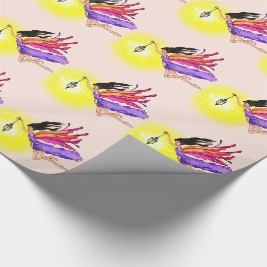 Glows Lantern Fairy Geschenkpapier (Ecke)