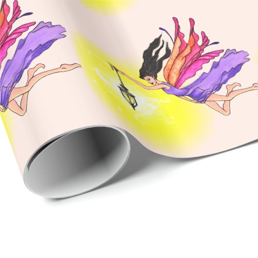 Glows Lantern Fairy Geschenkpapier (Rolleneckpunkt)