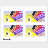 Glows Lantern Fairy Rechteckiger Aufkleber (Blatt)