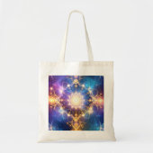 Glows Lotus Mandala Abstrakt Tote Bag Tragetasche (Vorne)
