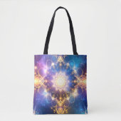Glows Lotus Mandala Art Tasche (Vorderseite)