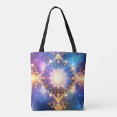 Glows Lotus Mandala Art Tasche (Rückseite)