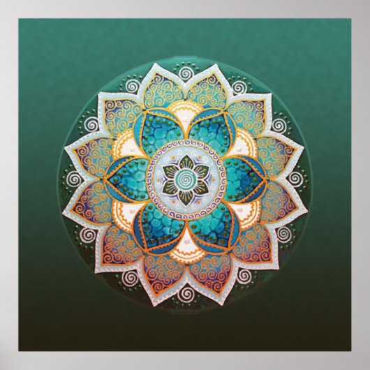 Glows Mandala - Poster (Vorne)