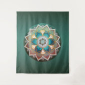 Glows Mandala - Tapestry Wandteppich (Vorderseite)