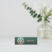 Glows Mandala - Visitenkarte, Preis Tag (Stehend Vorderseite)