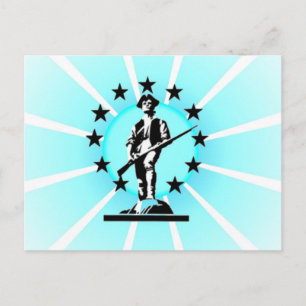 Glows Minuteman Postkarte