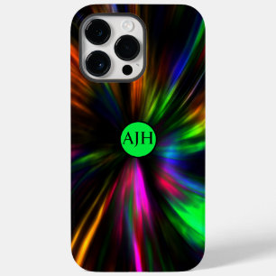 Glows Neon Art Monogram Psychedelic Trendy Case-Mate iPhone 14 Pro Max Hülle