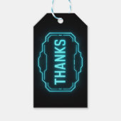 Glows Neon Dank an Black Geschenkanhänger (Vorderseite)