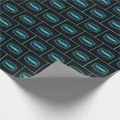 Glows Neon Dank an Black Geschenkpapier (Ecke)