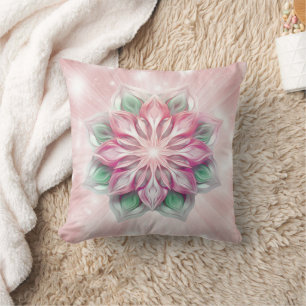 Glows PInk Mandala Kissen