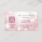 Glows PInk Mandala Visitenkarte (Rückseite)
