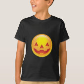 Glows Pumpkin Emoji T-Shirt (Vorderseite)