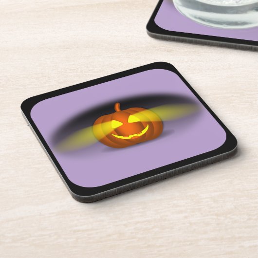 Glows Pumpkin - Getränkeuntersetzer (Linke Seite)