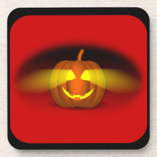 Glows Pumpkin - Getränkeuntersetzer