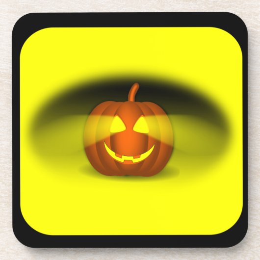 Glows Pumpkin - Getränkeuntersetzer (Vorderseite)